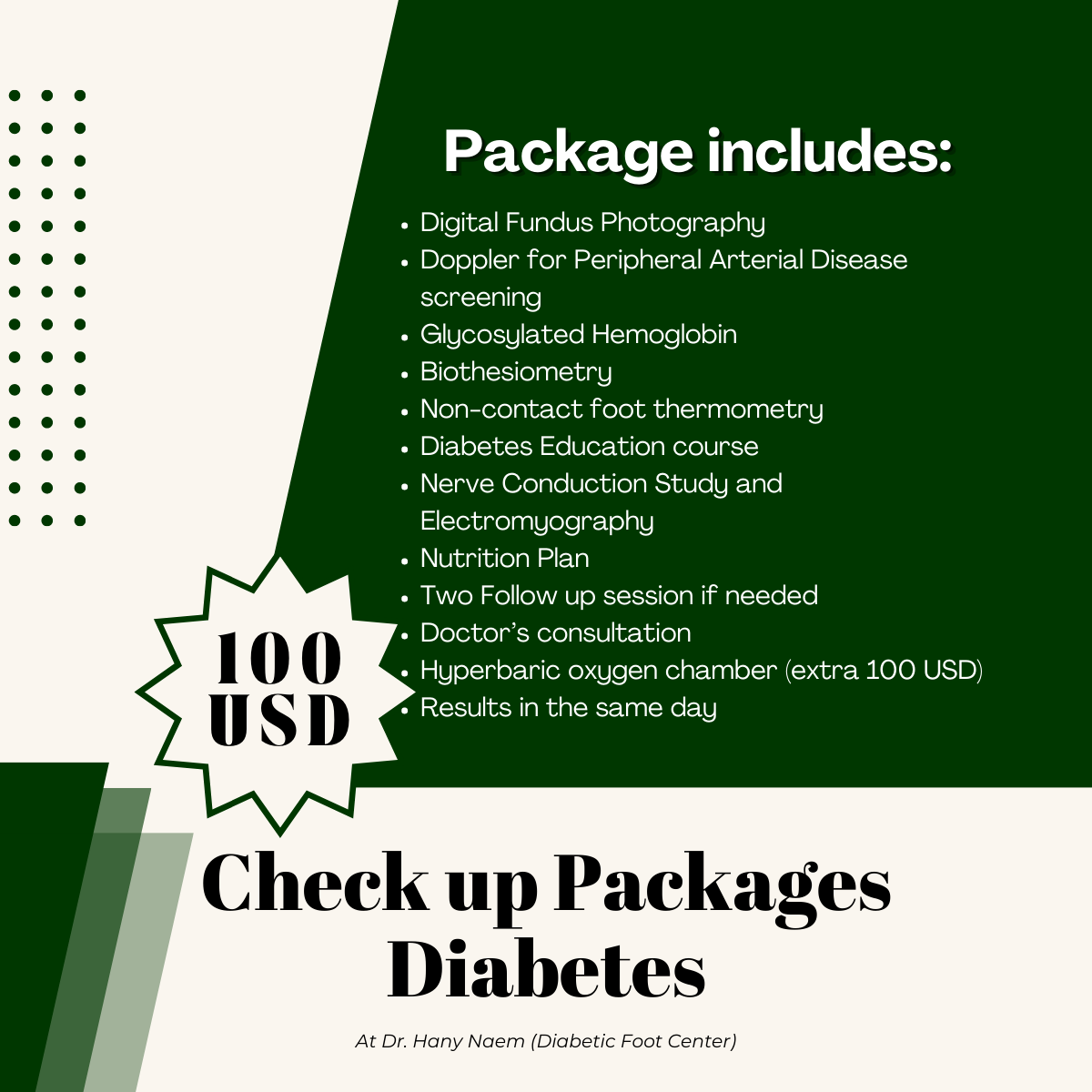Check-up Packages Diabetes100