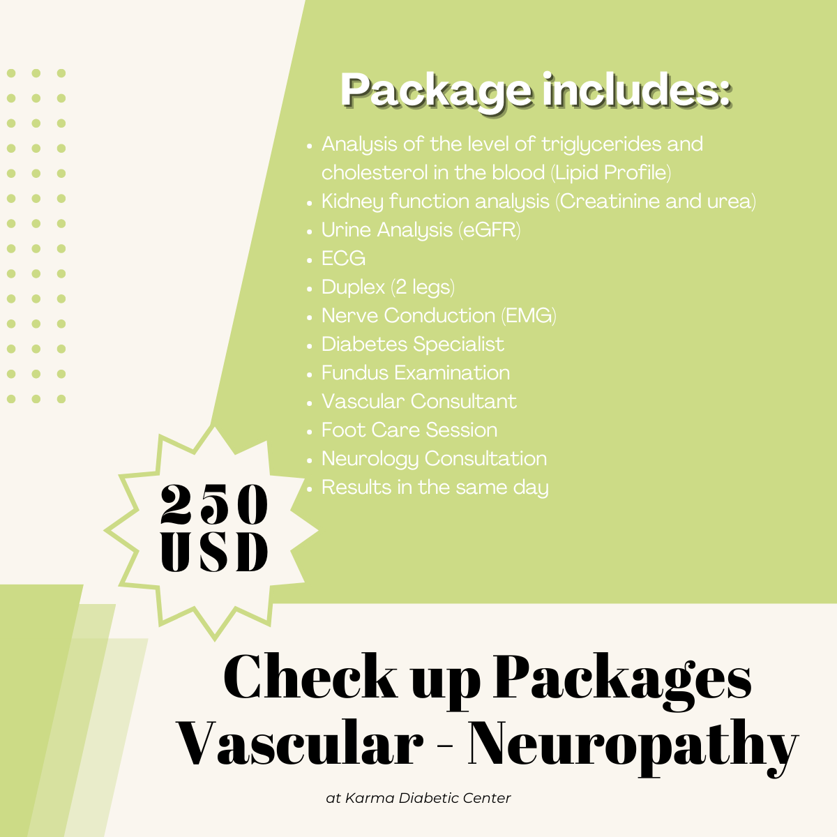 Check up Packages Vascular Neuropathy
