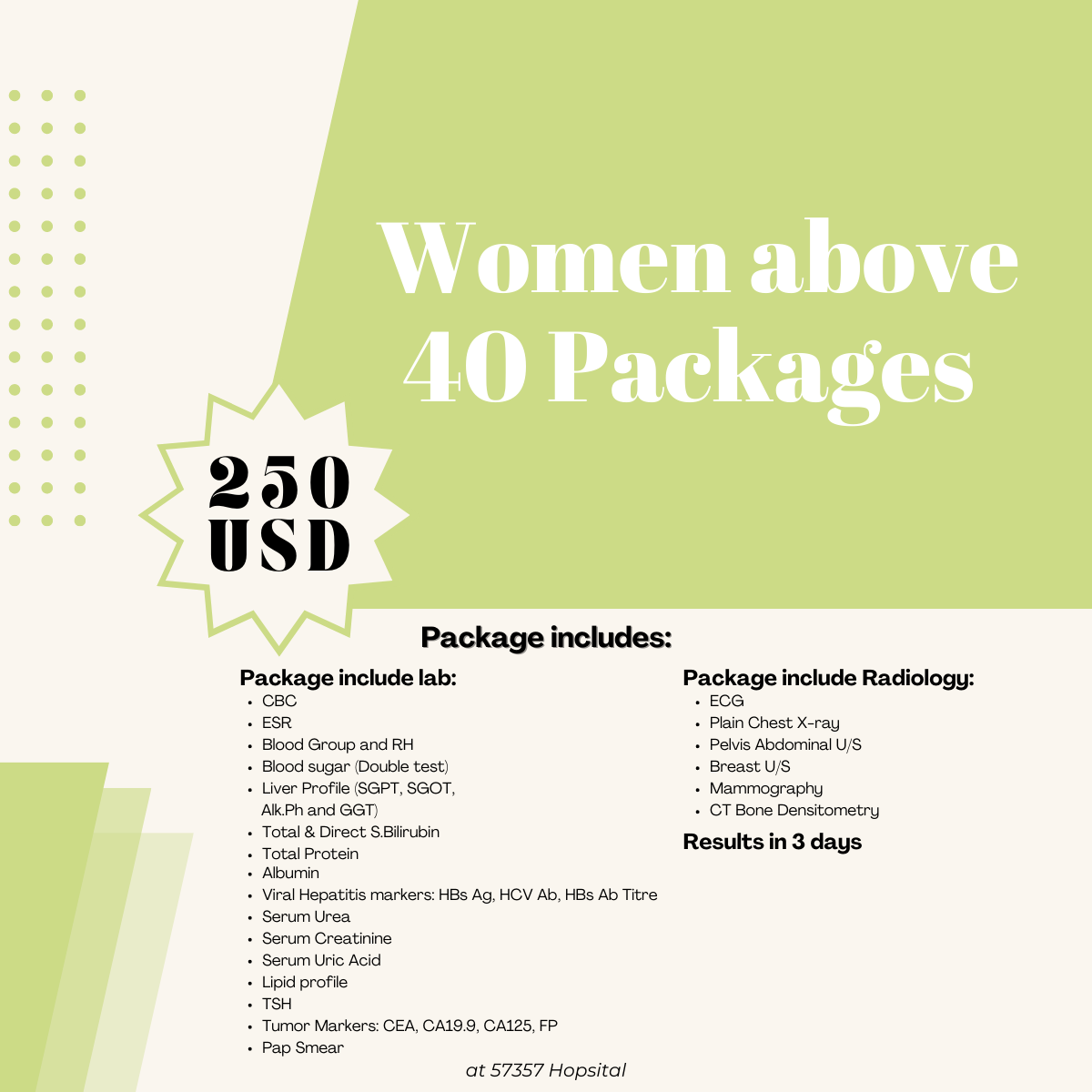 Women above 40 packages 
