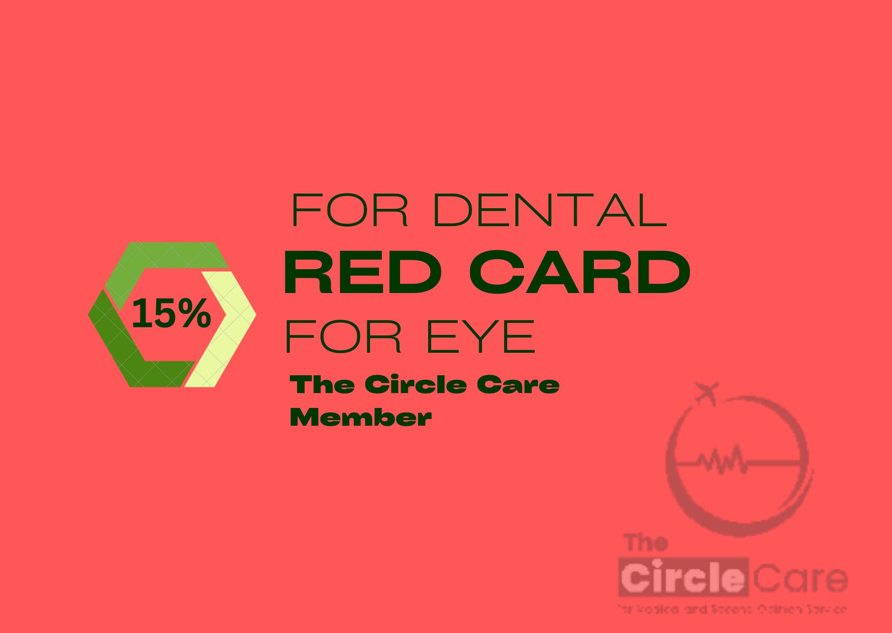 red Loyalty, card, medical discount,  15%, valid for one year from purchase